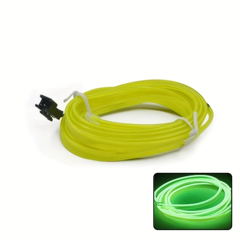196.85英寸 LED 霓虹灯条 - 柔性氛围灯，适用于项目，USB 供电装饰灯，适用于派对，不含电池