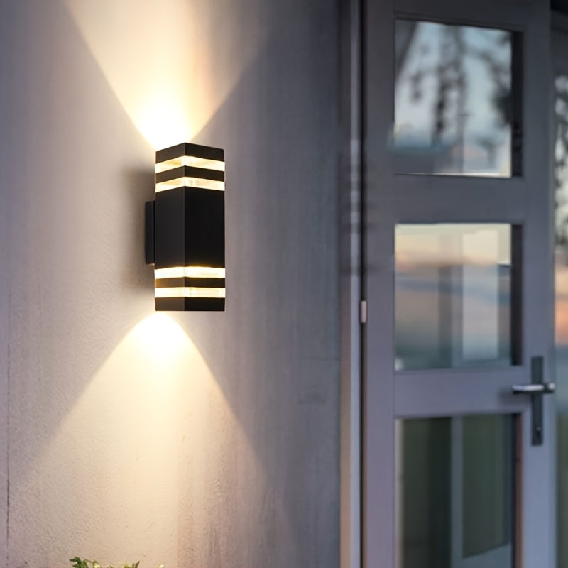 LED Outdoor Wall Light, Courtyard Balcony Wall Light, European Style Waterproof Corridor Gate Luminous Exterior Wall Light, Minimalist Lighting, Single-Head / Double-Head Light