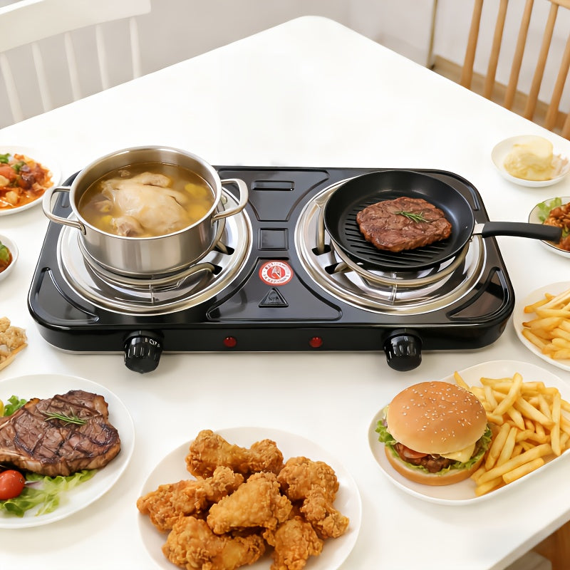 Portable Electric Stove, Desktop Electric Cooktop, Adjustable Knob Temperature Control, Perfect for Heating Milk & Coffee, Ideal for Home, Office, Dormitory & Camping Cooking. Electric Charcoal Stove, Heater