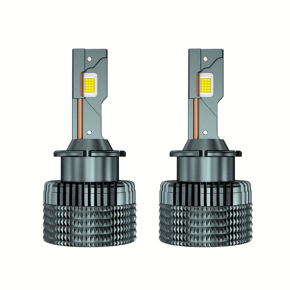 2Pcs D1S D3S D2S D4S D4R D5S LED Headlights Canbus Auto LED Bulbs 6000K Plug-and-Play