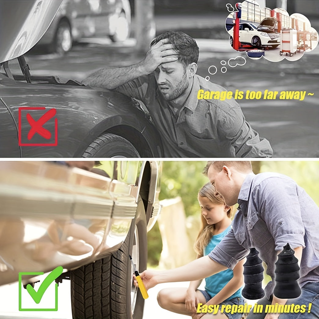 Tire Repair Rubber Nails, Rubber Screws for Patching Motorcycle and Bicycle Tires