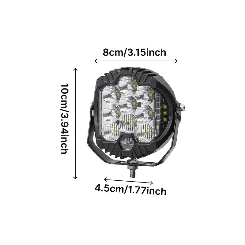 High Brightness Light, Premium White/Yellow Light, 2-Pack, Easy Installation, Exquisite and Practical, Suitable for Multiple Vehicle Models