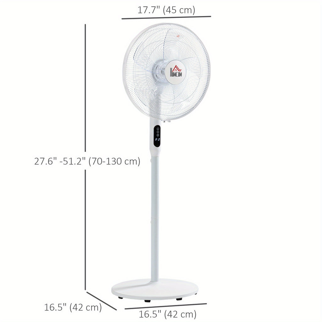 1pc HOMCOM 824-033WT Floor Standing Fan