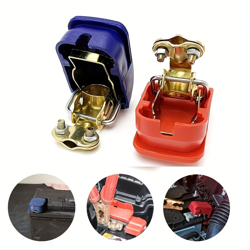 Quick Release Battery Terminal, Battery Clamp, Battery Post with Protective Cover