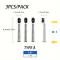 3-Pack HO Scale 1:87 12V Railway Track Signal Light, Green Red Yellow Square LED Traffic Light, 2-Light 3-Light Layout