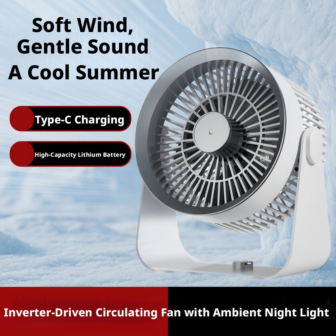 Stay Cool & Comfortable Anytime, Anywhere: 2026 Portable USB Air Circulation Fan, Ultra-Quiet, Strong Wind, Desktop & Wall-Mount Dual Use