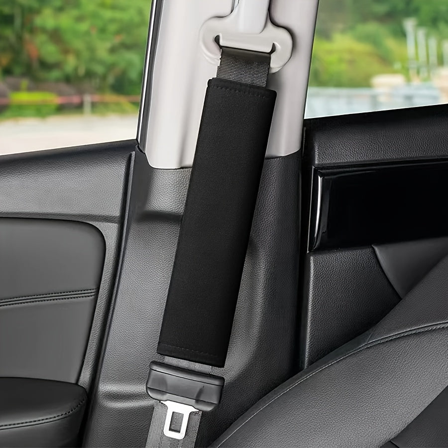 2pcs Car Ice Silk Shoulder Protector – Unisex, All-Season, Soft & Comfortable, Adds Elegance to Car Interior
