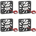 En: 4 Pack AOKIN 6010 60mm DC Cooling Fan, 12V/24V Dual Voltage, 60x60x10mm 2-Pin Hardwired, for 3D Printer, Electronics, PC CPU Cooler