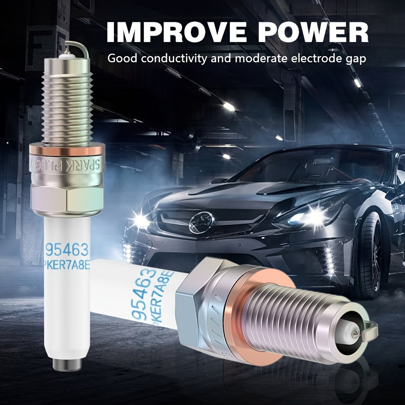 4 Iridium Spark Plugs, Fits 95463, PKER7A8EGS, 93231 and More, Compatible with VW Golf 7, VW Jetta, Dajiang, Gaohong, Lavida, Lando, Magotan, Passat, Sagitar, Tiguan L, Tanyue, Bora, etc. EA211 Engine Models. Ignition System
