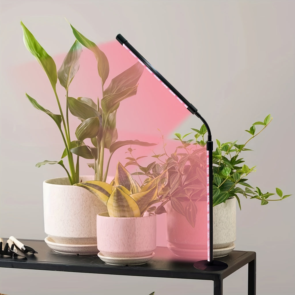 1/2-Pack Full Spectrum Plant Grow Light, Ultra-Thin LED Grow Light Strip, 3/9/12H Auto On-Off Timer, 3 Lighting Modes, Ideal for Indoor Plant Growth