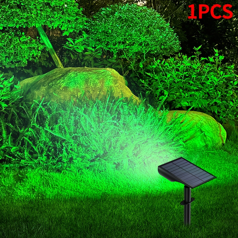 1-pack outdoor solar spotlight 9 LEDs landscape decoration courtyard lawn lamp solar tree light, 5 lighting modes without remote control
