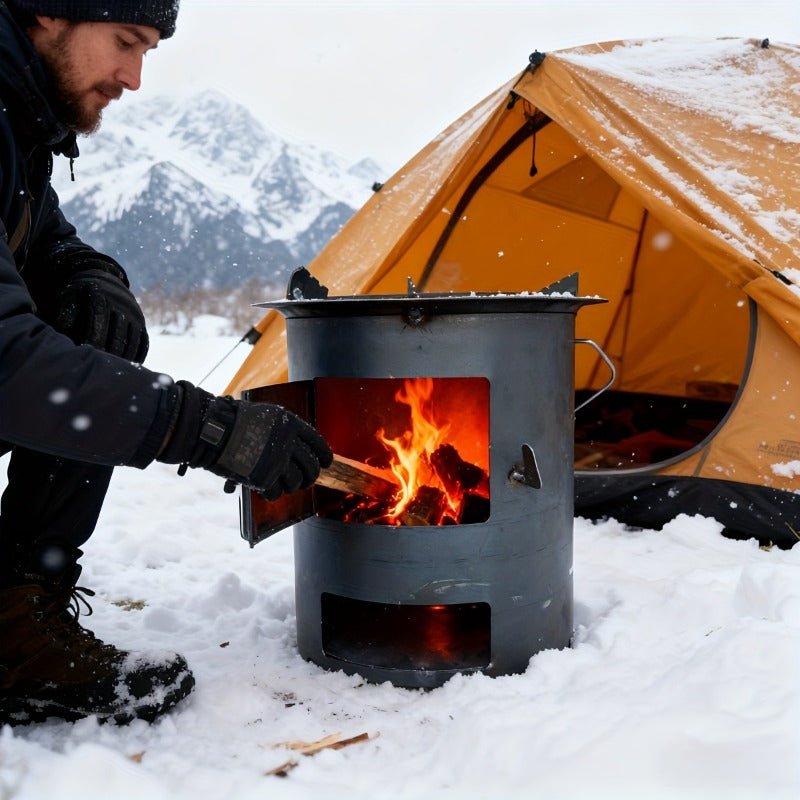 Bottled Propane Camping Stove with Gas Canister Base, Lightweight Propane & MAPP Gas Camping Stove, Instant Ignition Design, Ideal for Hiking, Backpacking & Outdoor Cooking.