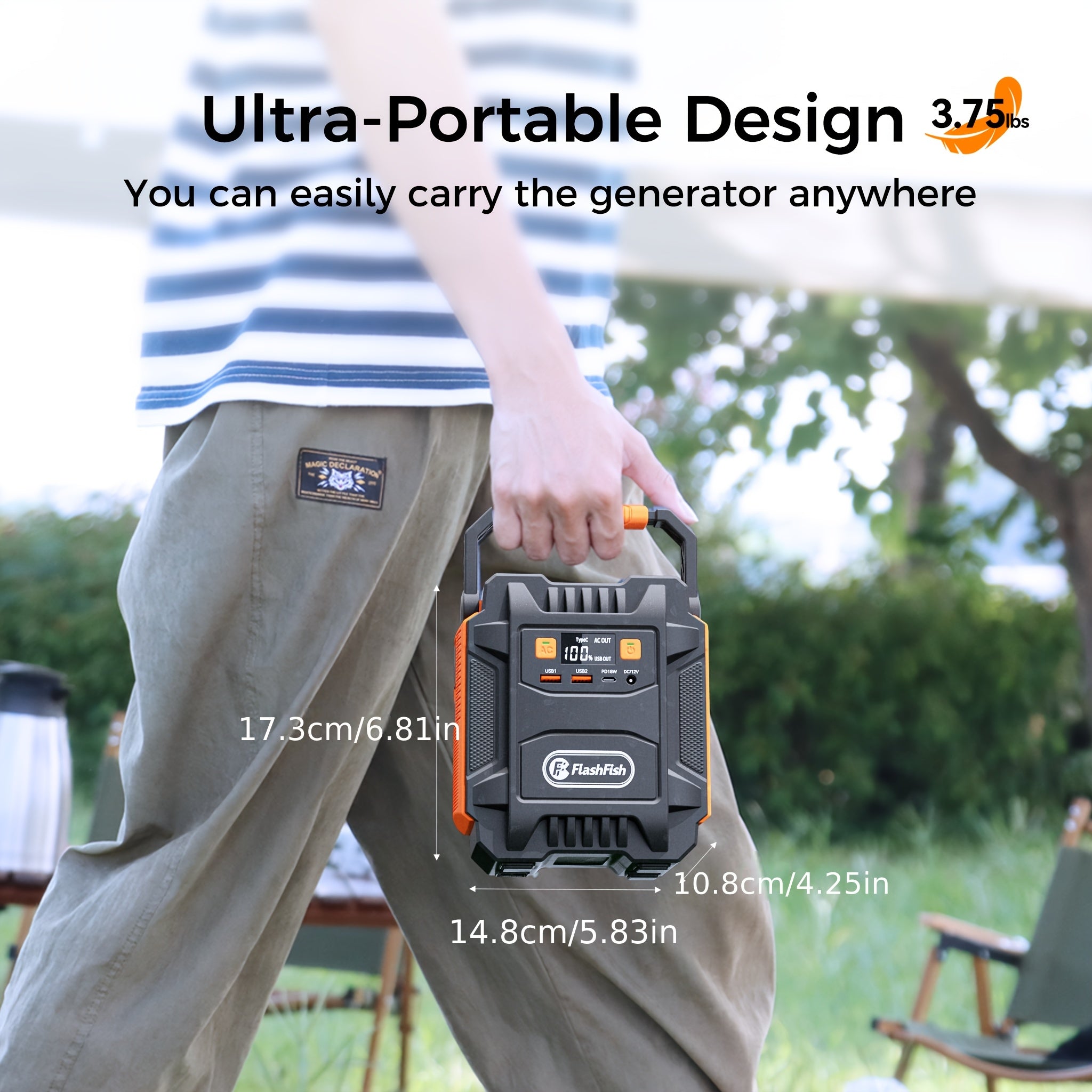 60W太陽能板/200W（峰值400W）行動式電源/200W太陽能發電機配備60W太陽能板，172.8Wh備用鋰電池電源，帶AC插座、DC介面、USB、QC3.0太陽能介面，行動式發電機適用於禮品、家庭、戶外露營|應急