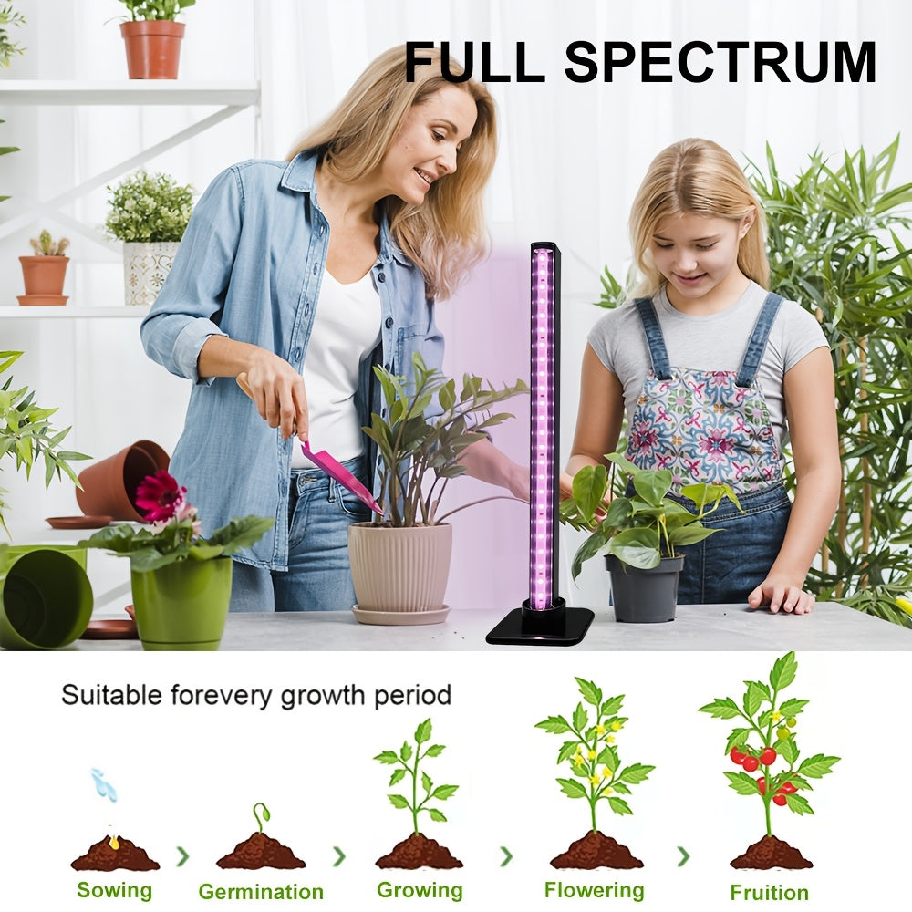Desktop Full Spectrum Plant Grow Light, Aluminum Alloy Housing, USB Powered, Indoor Supplemental Grow Lamp for Succulents, Small Plants & Desktop Potted Plants