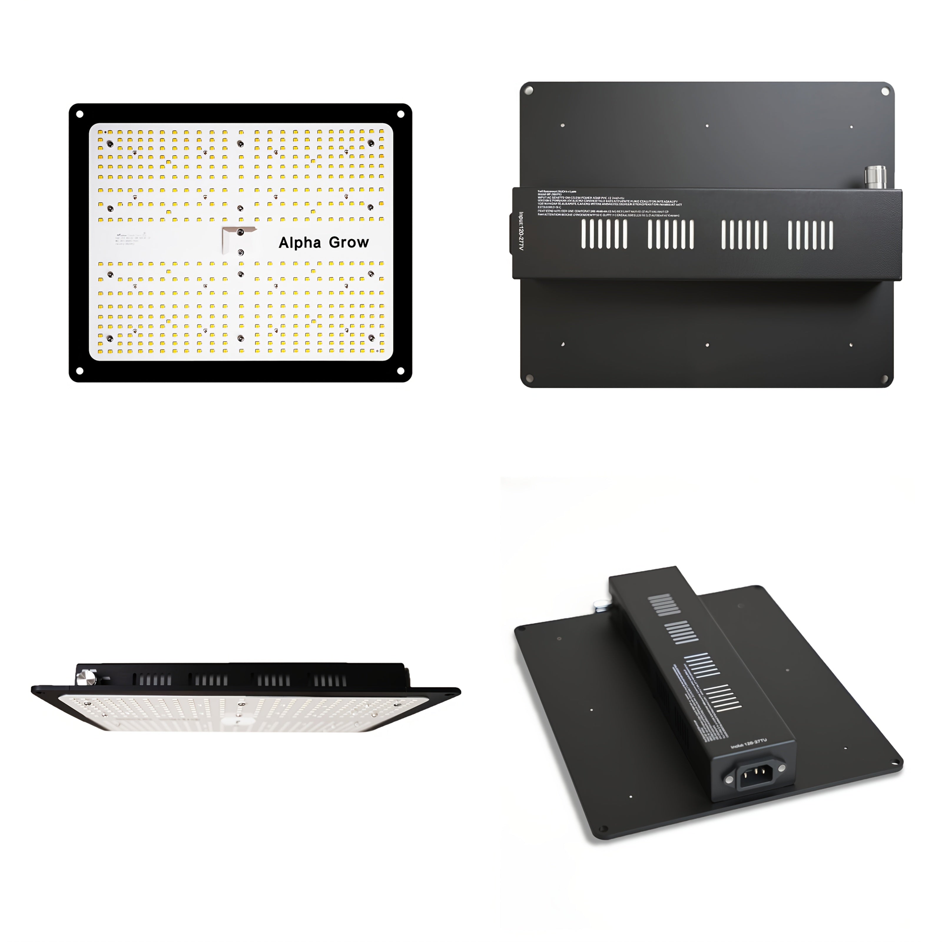 ALPHAGROW AG1000 100W LED Grow Light, Full Spectrum Sunlike, Dimmable Brightness, Remote Control Hanging Plant Light for Indoor & Outdoor, Ideal for Hydroponics, Seedling