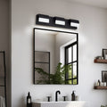 21.7-Inch 3-Light Modern Bathroom Vanity Light, Elegant Bathroom Wall Light, with LED Light Source and Acrylic Shade, Dimmable Bathroom Lighting Fixture (Dimmer Switch Not Included), Suitable for Bathroom, Bedroom