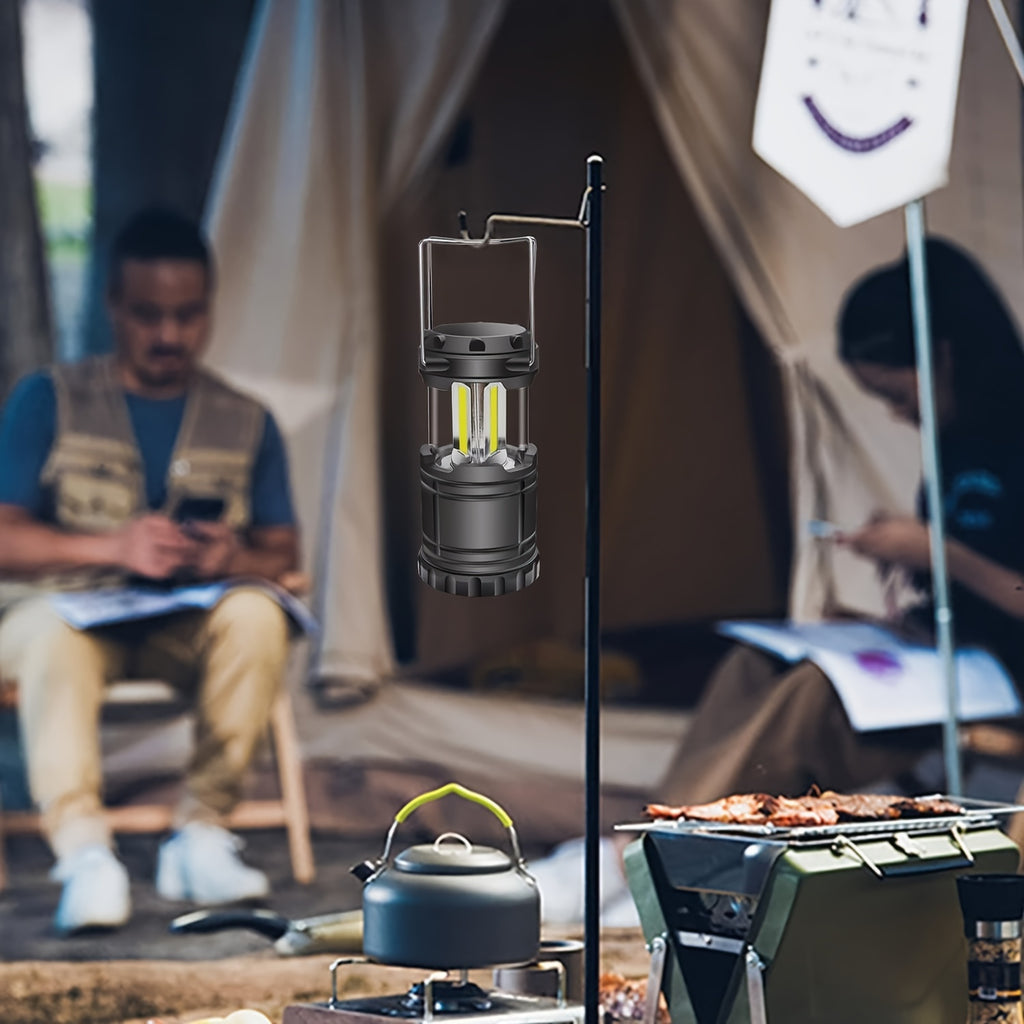 1 LED Camping Light, Ultra-Bright COB Foldable Flashlight, Portable Emergency Light (AAA Batteries Not Included)