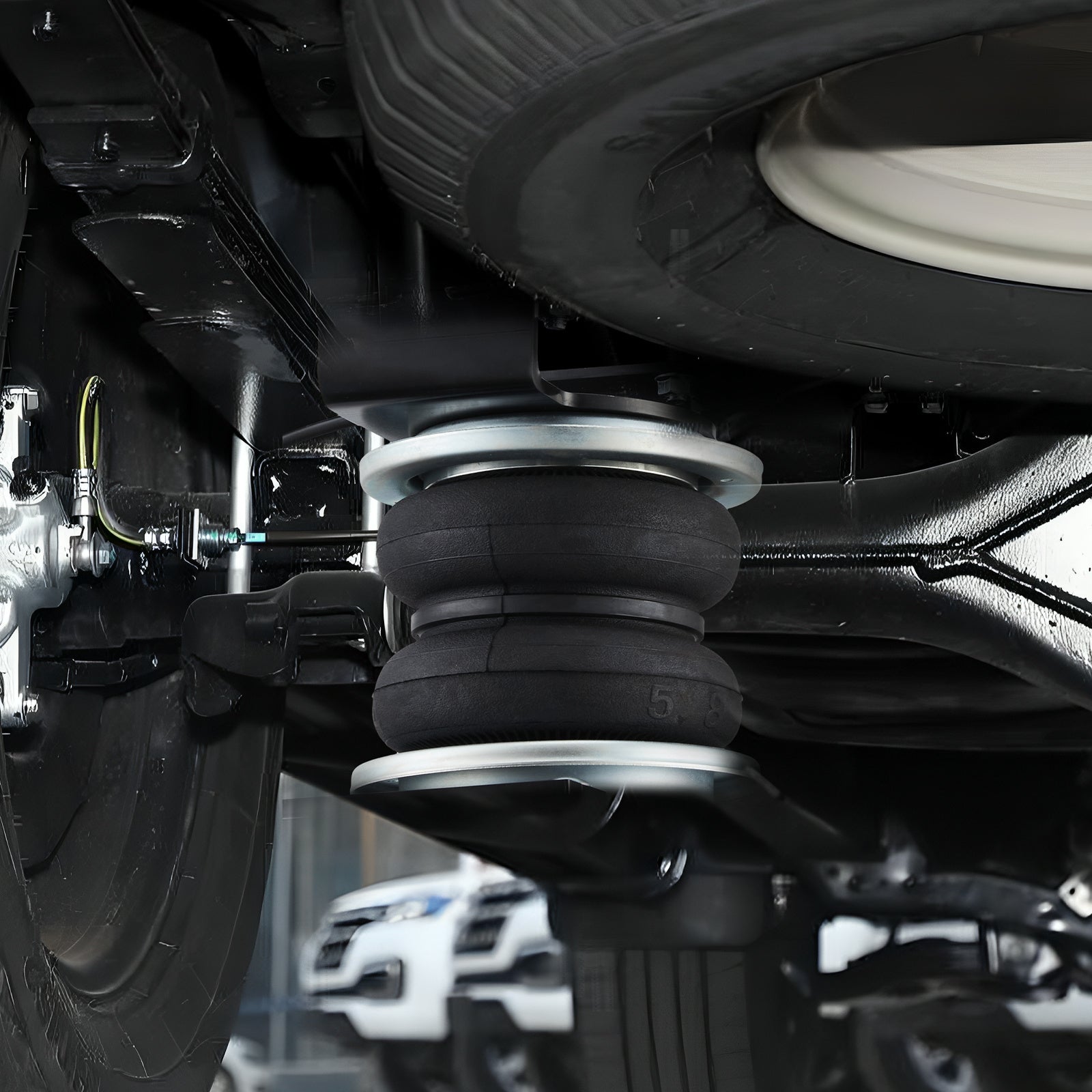 VEVOR Air Bag Suspension Kit, Air Spring Suspension Bag Kit, 5000 Lbs Load Capacity, 5 to 100 PSI