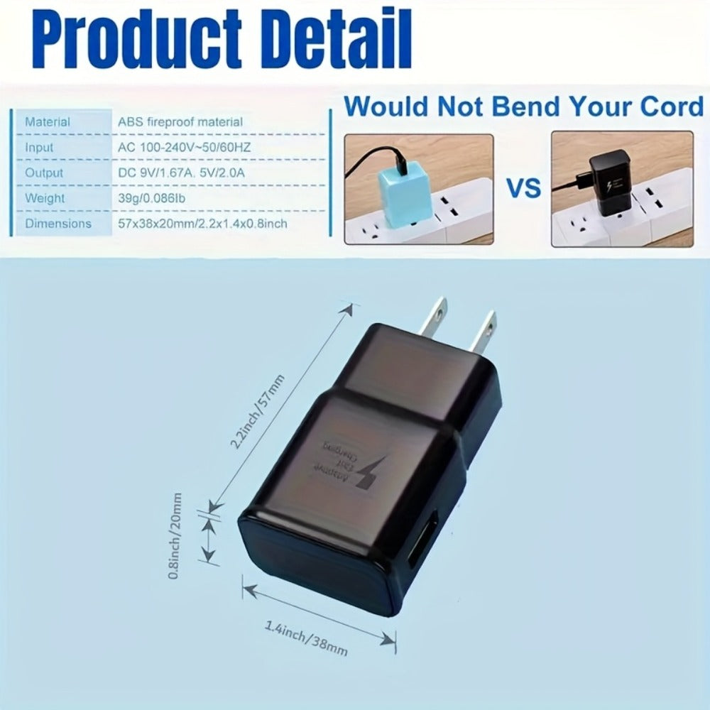 18pcs 18W USB Wall Charger, Fast-Adapting Cube Power Adapter with Various Safety Features, Compatible with Android And Other Devices, Supports QC 3.0/AFC, Ideal Charging Solution for Devices, Quick Charging Adapter for Users