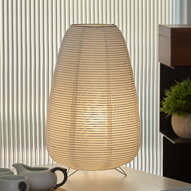 1PC paper art desk lamp, USB table lamp, home lighting decorative table lamp, warm romantic and stylish night lighting ambiance, vintage fashion versatile, rice paper material and iron art stand material, suitable for home lighting decoration