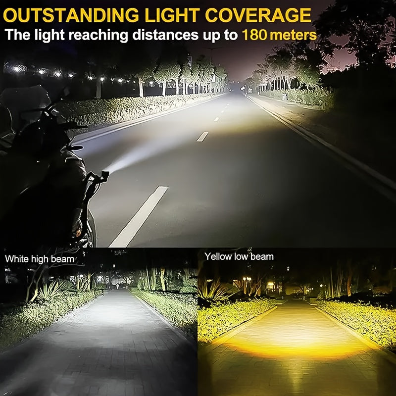 Heyword Brand - Available in 1-Pack or 2-Pack Configuration - Newest Model - Multi-Color LED - Compatible with Motorcycle and Car Lighting, No Battery Included