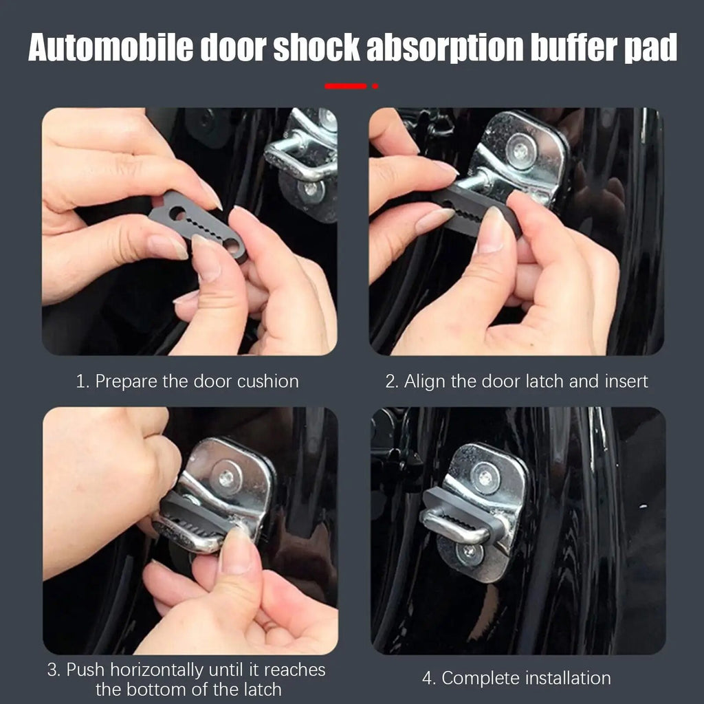 34-Piece Kit: 6 Door Lock Covers + 12 Shock Pads + 8 Door Guards + 8 Anti-Vibration Noise Reduction Pads; Includes Bumpers for Every Lock Ensuring Complete Protection – Essential Auto Accessory