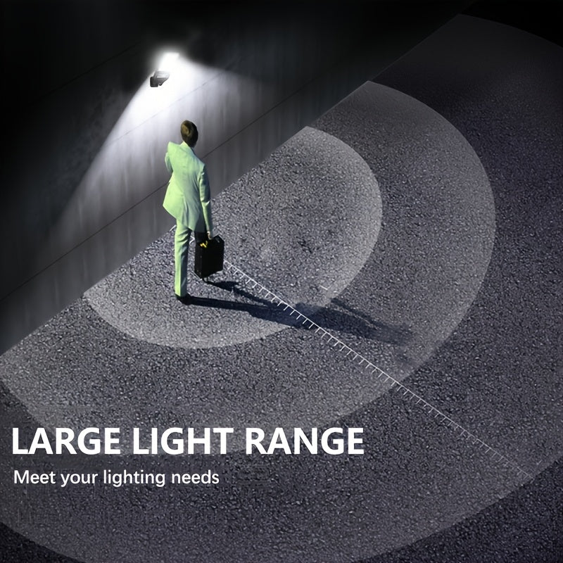 6 Pack Smart Outdoor Security Sensor Light, with Auto On/Off & Remote Control – Infrared Sensor LED Street Light, Perfect for Garden, Driveway, Courtyard and Pathway Lighting