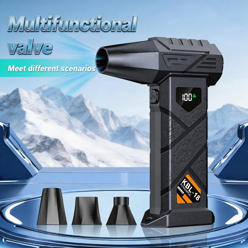 Brand New High Power Fan, High Speed Brushless Motor, Type-C Charging Port, Built-in 6000mAh High Performance Battery, 9000000RPM, 5 Speed Levels, 3 Air Nozzles, Auto Supplies / Car Care / Tools & Equipment / Dryer/