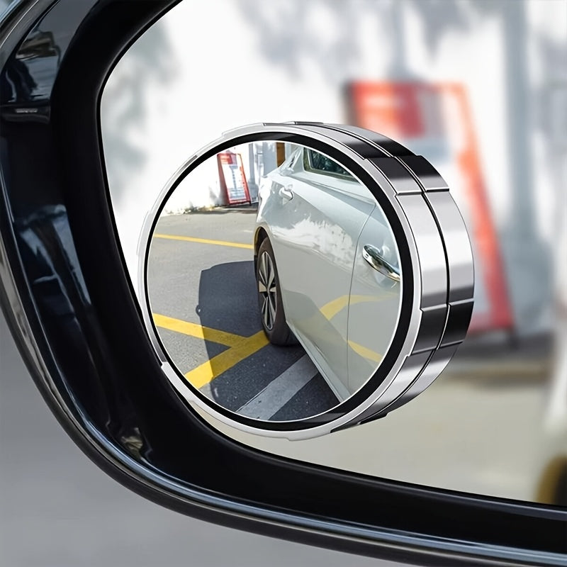 360° HD Round Blind Spot Mirror Set (2-Pack) for Car – Adjustable Rearview Mirror, Enhances Safety for Vehicle Occupants, Expands Field of View, Perfect Gift for Parents and Children on Major Holidays