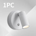 Portable home decorative wall light, magnetic projection light, USB tube light, bedroom wall cleaning light, wall LED light, rechargeable battery, indoor spotlight (3000K/4000K/6000K), dimmable, suitable for plant wall display