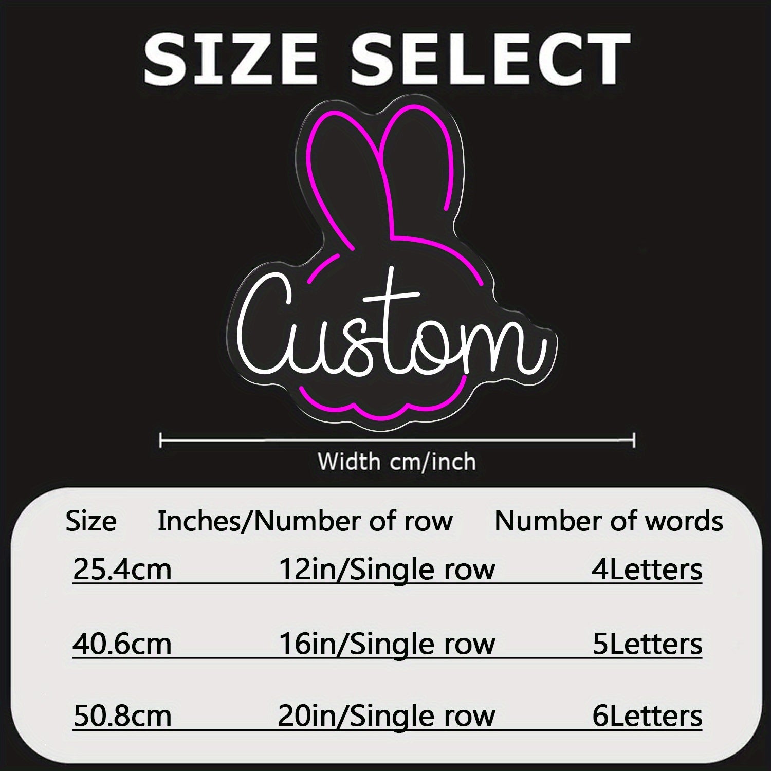12-20 inch neon sign - personalized text, USB-LED adjustable brightness and color, wall-mounted tube design, suitable for home, bar, party decoration - birthday/wedding/anniversary gift