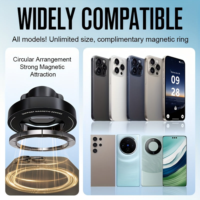 Off-Road Magnetic Phone Holder, Universal Car Off-Road A-Pillar Handle Magnetic Phone Mount, Truck A-Pillar Phone Holder, Aluminum Alloy Support Rod Car Phone Mount