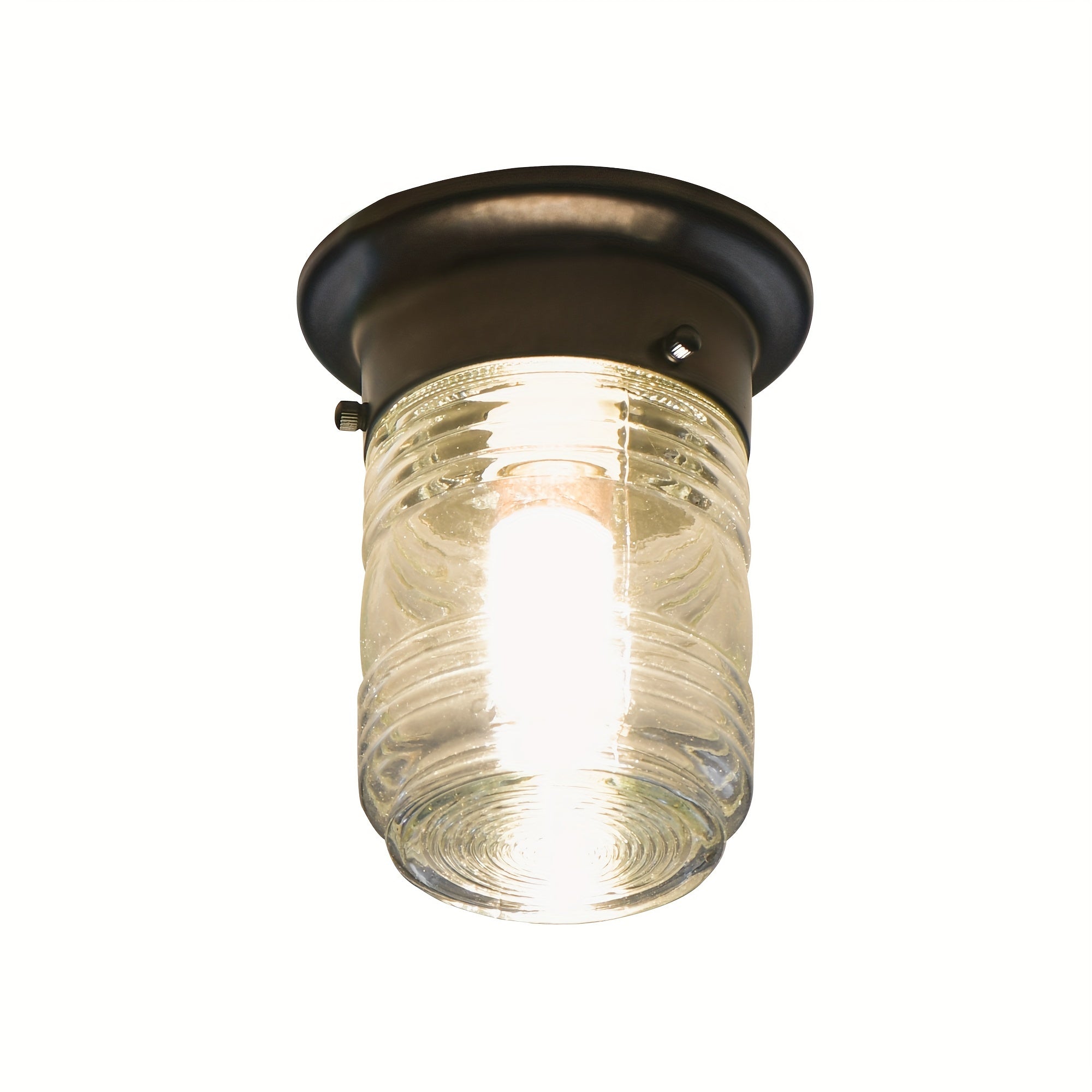 Die-Cast Aluminum Outdoor Wall Light Wall Mount, Anti-Corrosion and Rust-Proof, Modern Matte Black Front Porch Light with Clear Glass (Bulb Not Included)