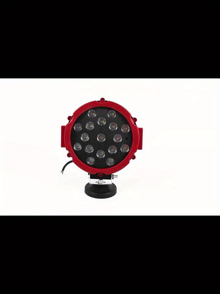 7 inch 51W high brightness LED off-road work light, LED spotlight, car headlight, suitable for truck, jeep, hummer, 12V