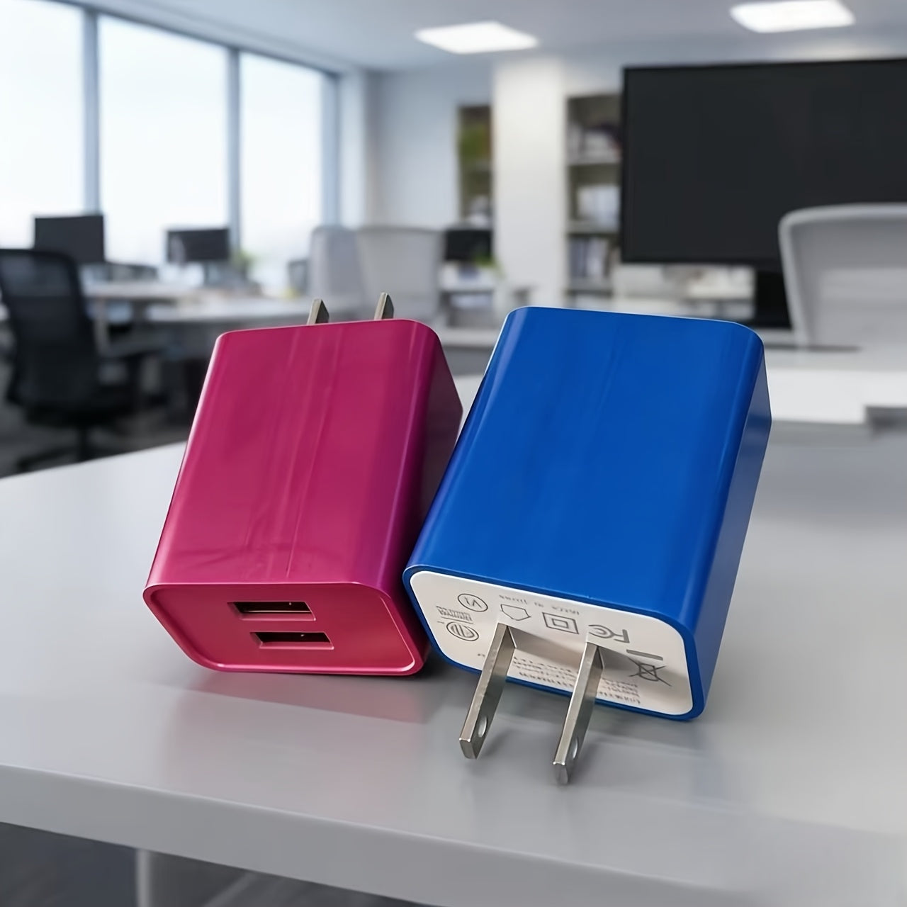 Dual Port Charger with 5V2A Output, Includes a 10 USB Wall Charger, Comes in a 2-Pack USB Adapter, Compatible with for Ipad And Iphone Models 15 Through 5, As Well As Samsung Galaxy S Series, LG, HTC, Moto, Kindle