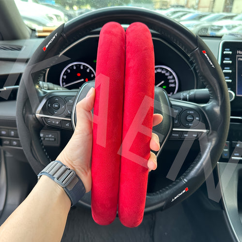 1 Pair Standard Size Segmented Car Steering Wheel Cover – Anti-Slip, Safe, Soft, Breathable, Durable, Comfortable Grip, Fits Mitsubishi, Jeep, MG, Toyota, Honda, Mazda