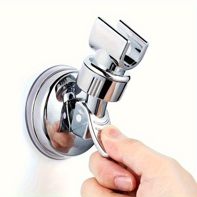 2-Pack Suction Cup Shower Head Holder - Adjustable Height No-Drill Bracket for Bathroom, Shower, Toilet, Home, Rental, No Nails No Drilling, Adjustable Swivel Lift, Anti-Slip Fixed Mount