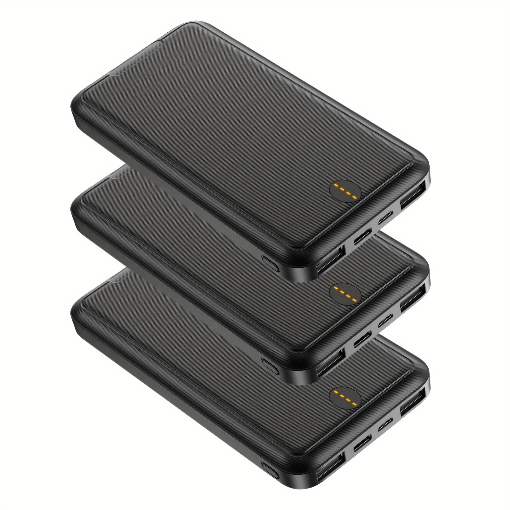 Three 10000mAh Power Banks with 5V3A Fast Charging for Mobile Phones, Tablets, Heated Jackets, And All-around Charging