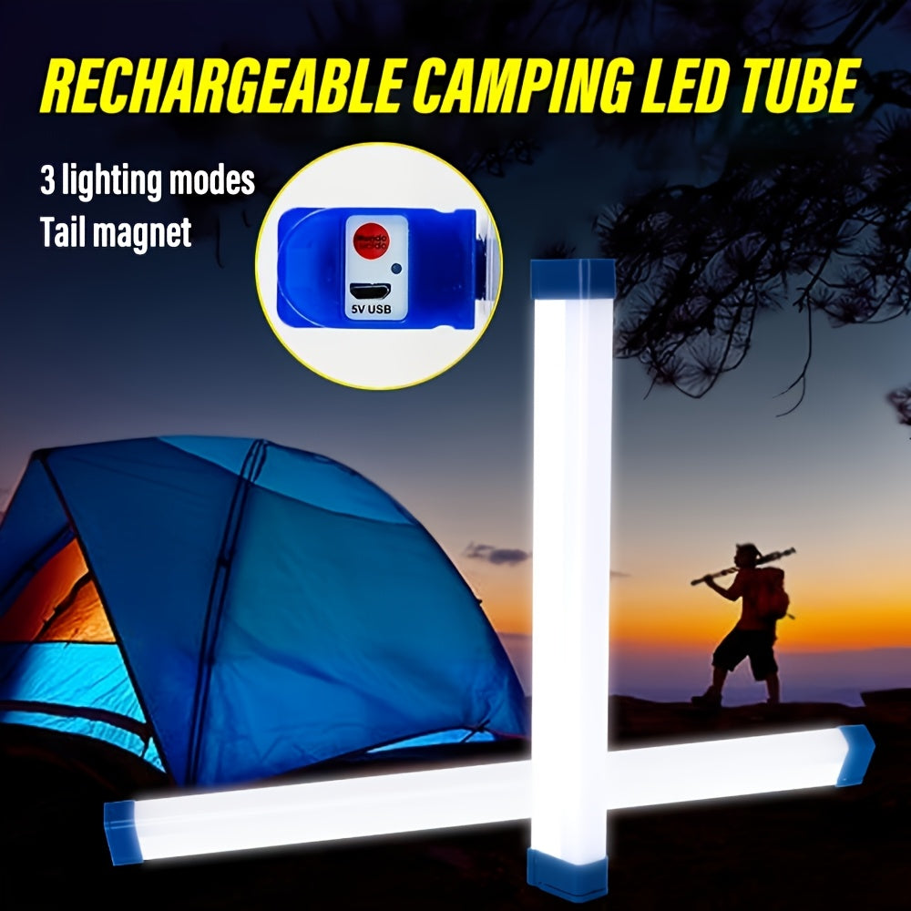 LED handheld camping emergency light, 20.5-inch / 6.7-inch portable light tube, with hook, suitable for outdoor emergency portable lighting, lightweight and compact design, durable handheld lamp, ideal choice for hiking