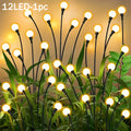FACHOI 8/12 LED Solar Firefly Light, Outdoor Solar Lighting Fixture, Perfect for Garden Paths, Parks, Restaurant Decoration, Commercial Lighting, 8 Adjustable Modes, Halloween Decoration, Christmas Decoration