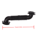 Automotive Wire Harness Door Tube | Black Rubber Dust-Proof Wiring Protection Conduit, Universal Fit