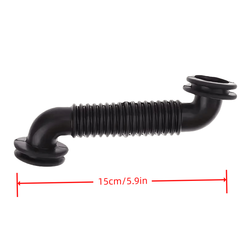 Automotive Wire Harness Door Tube | Black Rubber Dust-Proof Wiring Protection Conduit, Universal Fit