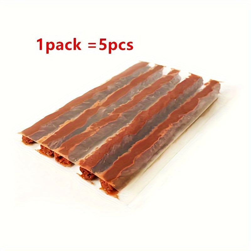 Tire Repair Strips, Automotive Tire Repair Tools, Motorcycle Tubeless Tire Puncture Plug Sealant Strip Repair Kit, Auto Vacuum Tire Repair Rubber String