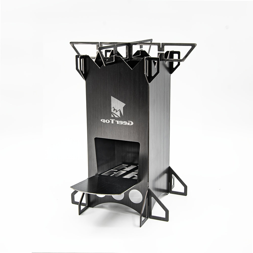 Outdoor Rocket Stove - Not Charged, Stainless Steel, Geertop, No Magnesium Rod/Flint