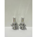 2-Pack H4 Super White LED Headlight Bulbs 6000-6500K 80W 12V-24V, Vehicle Lighting Upgrade, Stylish LED Design, Bright LED Light Output, No Battery Included