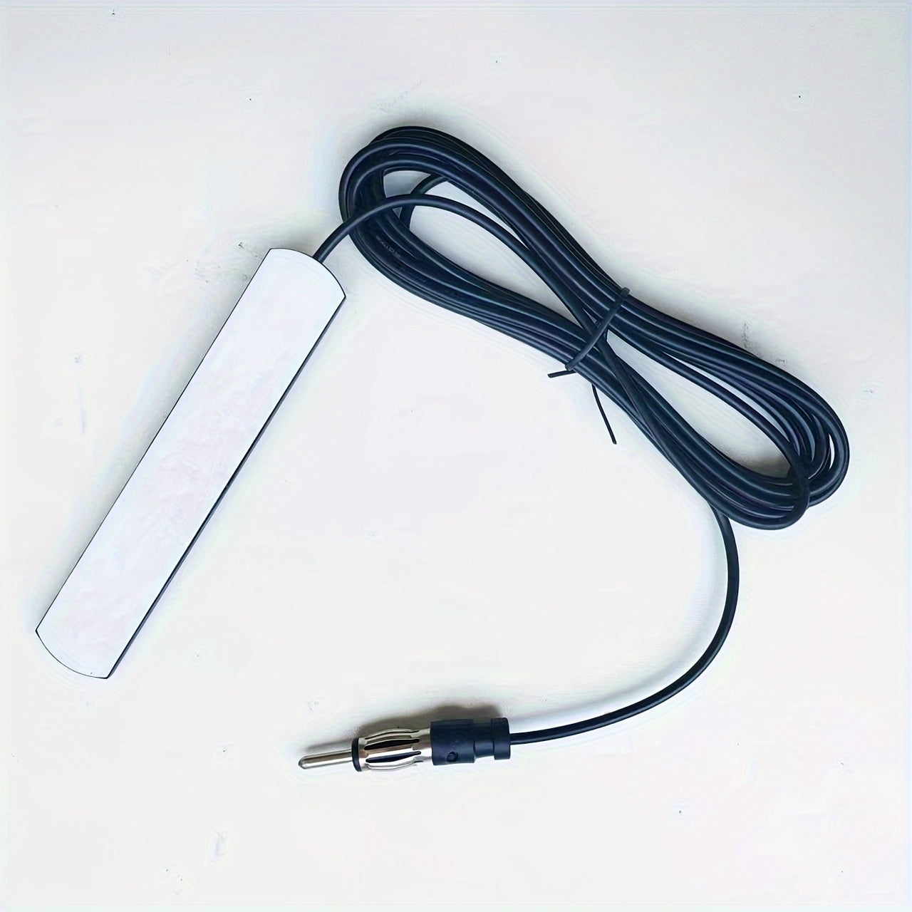 Universal AM/FM Antenna for Car, Truck & Boat – 12V Black Radio Signal Booster