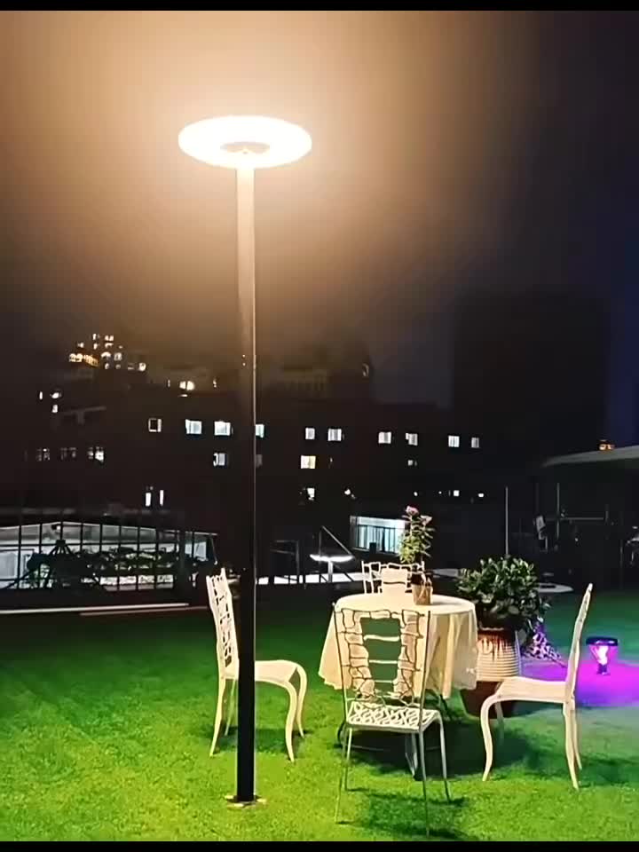 Solar Street Light, 216 LED Round UFO Light, Villa Community Square Landscape Light, Integrated Street Light and Courtyard Light