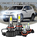 4 Pcs 6000K White LED Headlight Bulbs Hi/Lo Lighting Gimbal Light Bulb Set for Toyota RAV4 2016 2017 2018, No Battery Included