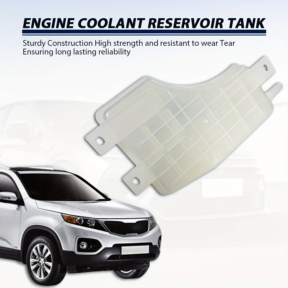 Engine Coolant Reservoir Tank (with Cap and Hose) for 2003-2006 Kia Sorento, Auto Parts Coolant Recovery Tank Expansion Tank, Replaces OEM Part Numbers 25430-3E201/25430-3E200/254303E201/254303E200, Vehicle Cooling System