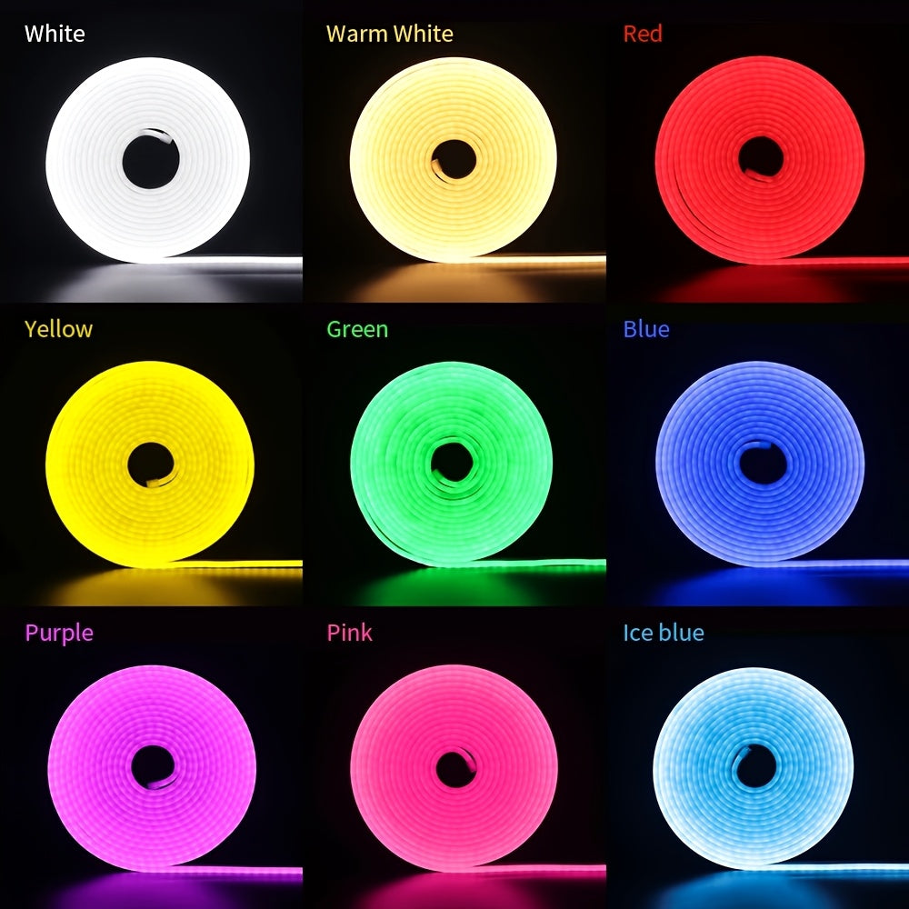 柔性LED霓虹灯带，每米长196.85英寸，非常适合在各种字体中创建室内和室外广告牌和环境照明